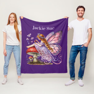 Niedliche Butterfly Fee gibt Mädchen Namen Fleecedecke