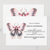 Niedliche Butterfly Geburtstagsparty Einladung (Vorne/Hinten)
