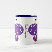 Niedliche Butterfly-Tasse - Lila Kaiser Zweifarbige Tasse (Mittel)
