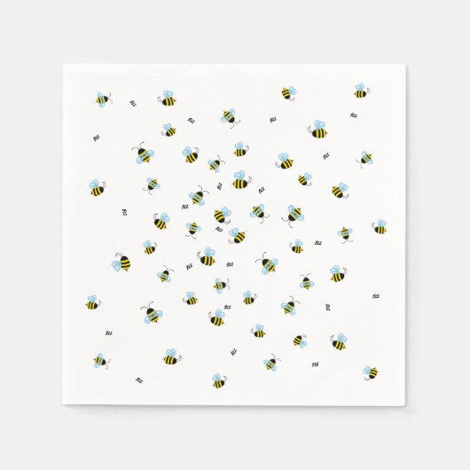 Niedliche Buzzing Bees Beneficial Garden Insekten Serviette (Vorderseite)