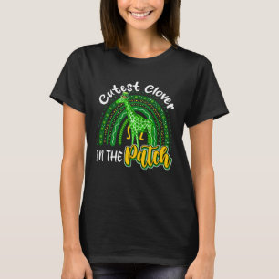 Niedliche C in der Pflaster St Patrick's Day Giraf T-Shirt
