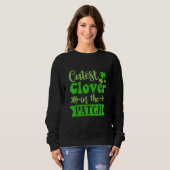Niedliche C in Patch St Patrick S Day Kinder irisc Sweatshirt (Vorne ganz)