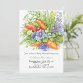 Niedliche Cabbage Patch Babydusche Einladung (Stehend Vorderseite)