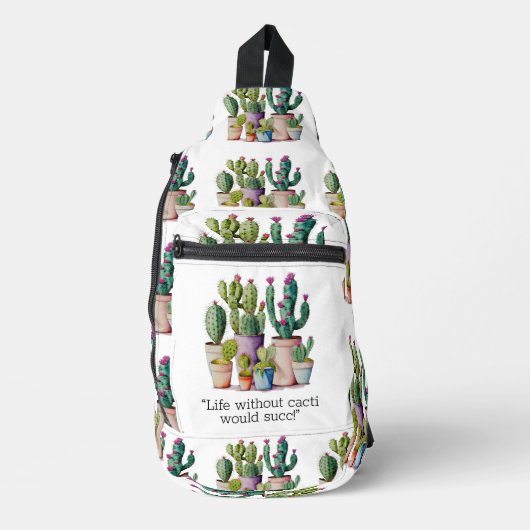 Niedliche Cacti cactus succulents in Töpfen Crossbody Bag (Vorderseite)