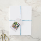 Niedliche Cacti cactus succulents in Töpfen Geschenkanhänger (Mit Garn)