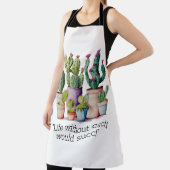 Niedliche Cacti cactus succulents in Töpfen Schürze (InSitu)