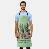 Niedliche Cacti cactus succulents in Töpfen Schürze (Getragen)