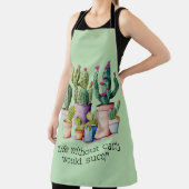 Niedliche Cacti cactus succulents in Töpfen Schürze (InSitu)