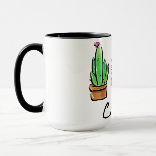 Niedliche Cactus cacti succulents wüste Blume Tasse (Links)