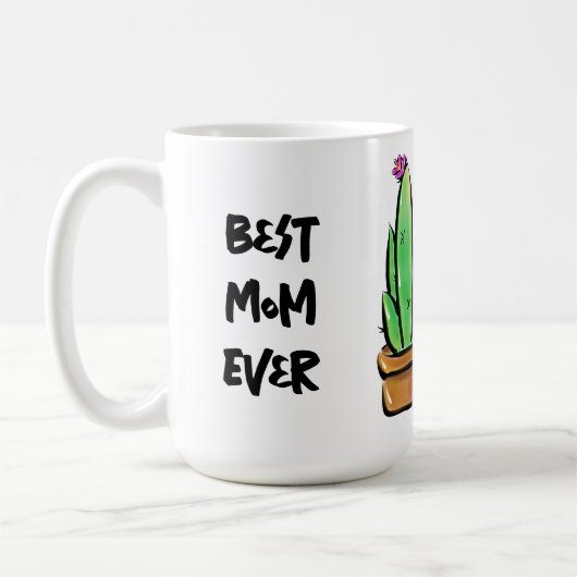 Niedliche Cactus cacti succules beste Mutter aller Kaffeetasse (Links)
