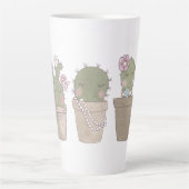 Niedliche Cactus Girls mit Schmuck Milchtasse (Vorderseite)