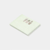 Niedliche Cactus Girls mit Schmuck Post-it Klebezettel (angewinkelt)