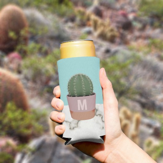 Niedliche Cactus Pflanze Mama Moderner Mit Monogra Selters Dosenkühler