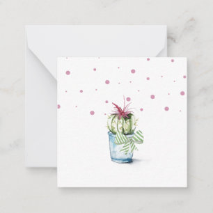 Niedliche Cactus Pflanze Note Card Mitteilungskarte