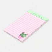 Niedliche Cactus Pflanze Personalisiert Lined Edit Post-it Klebezettel (angewinkelt)