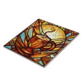 niedliche Café Küche Imitat Buntglas Fliese (Seite)