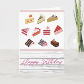 Niedliche Cakes Dessert Geburtstagskarte Karte (Vorderseite)
