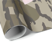Niedliche Camouflage des Bottomlandes Ästhetische  Geschenkpapier (Rolleneckpunkt)
