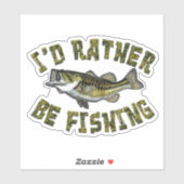 Niedliche Camouflage, WENN ICH BASFische FISCHE, Aufkleber (Blatt)