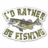 Niedliche Camouflage, WENN ICH BASFische FISCHE, Aufkleber (Vorderseite)