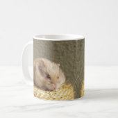 Niedliche Campbells Zwarf Russischer Hamster Kaffeetasse (Vorderseite Links)