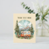 Niedliche Camping-Liebhaber hinzufügen Postkarte (Stehend Vorderseite)