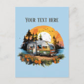 Niedliche Camping-Liebhaber hinzufügen Postkarte (Vorderseite)