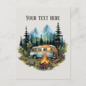 Niedliche Camping-Liebhaber hinzufügen Postkarte (Vorderseite)