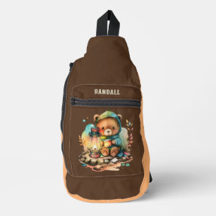 Niedliche Camping tragen den Namen Crossbody Bag