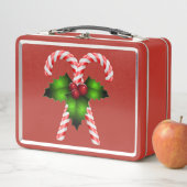 Niedliche Candy Cane Metal Lunch Box (Beispiel)