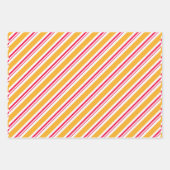Niedliche Candy Cane Stripes Papierfolien Geschenkpapier Set (Vorderseite 3)