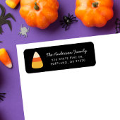 Niedliche Candy Corn Halloween Rücksendeadresse