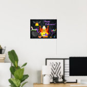 Niedliche Candy Corn und Spooky Leckereien Happy H Poster (Heimbüro)