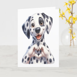 Niedliche Canine Liebe Card Karte