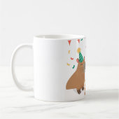 Niedliche Capybara-Familie zum Geburtstag Kaffeetasse (Links)