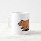 niedliche Capybara Kaffeetasse (Vorderseite Links)