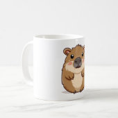 niedliche Capybara Kaffeetasse (Vorderseite Links)