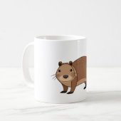niedliche Capybara Kaffeetasse (Vorderseite Links)
