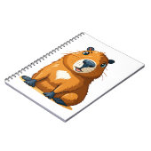 Niedliche Capybara Notizblock (Linke Seite)
