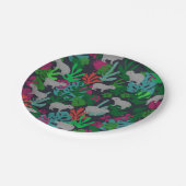 Niedliche Capybara Paper-Teller Pappteller (Schrägansicht)