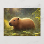 Niedliche Capybara Postkarte (Vorderseite)