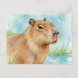 Niedliche Capybara Postkarte