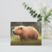 Niedliche Capybara Postkarte (Stehend Vorderseite)