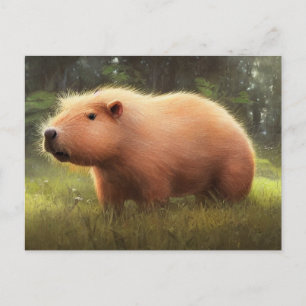 Niedliche Capybara Postkarte