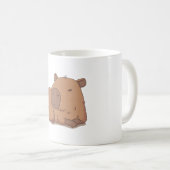 Niedliche Capybara Relaxen Kaffeetasse (VorderseiteRechts)