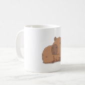 Niedliche Capybara Relaxen Kaffeetasse (Vorderseite Links)