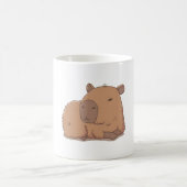 Niedliche Capybara Relaxen Kaffeetasse (Mittel)