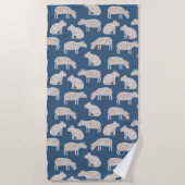 Niedliche Capybara Strandtuch (Vorderseite)