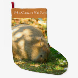 Niedliche Capybara-Träume im Sommer Großer Weihnachtsstrumpf