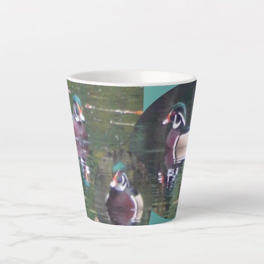Niedliche Carolina Duck Design Latte Tasse (Vorderseite)